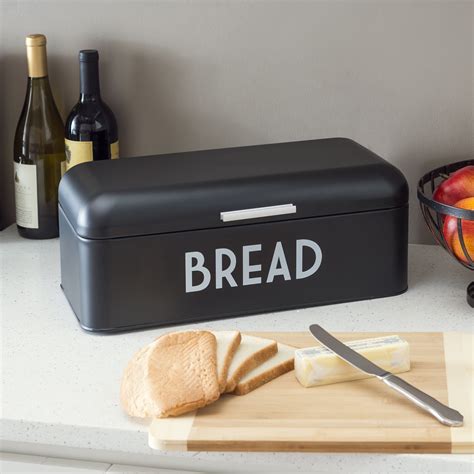 home basics metal bread box|wooden bread box walmart.